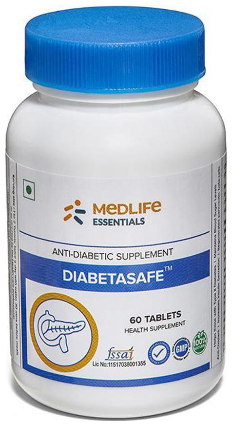 

Medlife Essentials Diabetasafe 60 Tablet