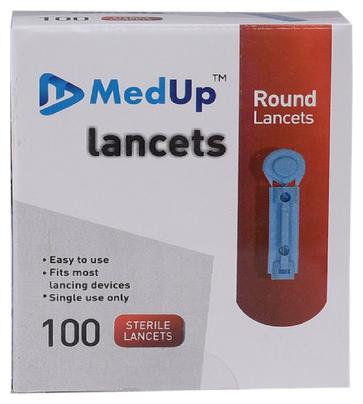 

Medup 100 Round Lancet For All Glucometer (Pack Of 1)