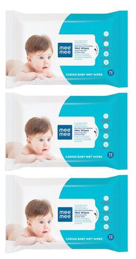 

Mee Mee Baby Wipes 72 pcs (Pack Of 3)
