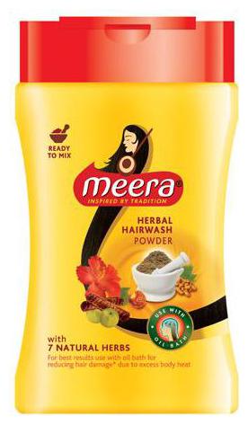 

Meera Hairwash Powder - Herbal 120 g