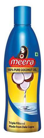 

Meera Pure Coconut Oil - Made From Dala Copra Triple Filtered 500 ml