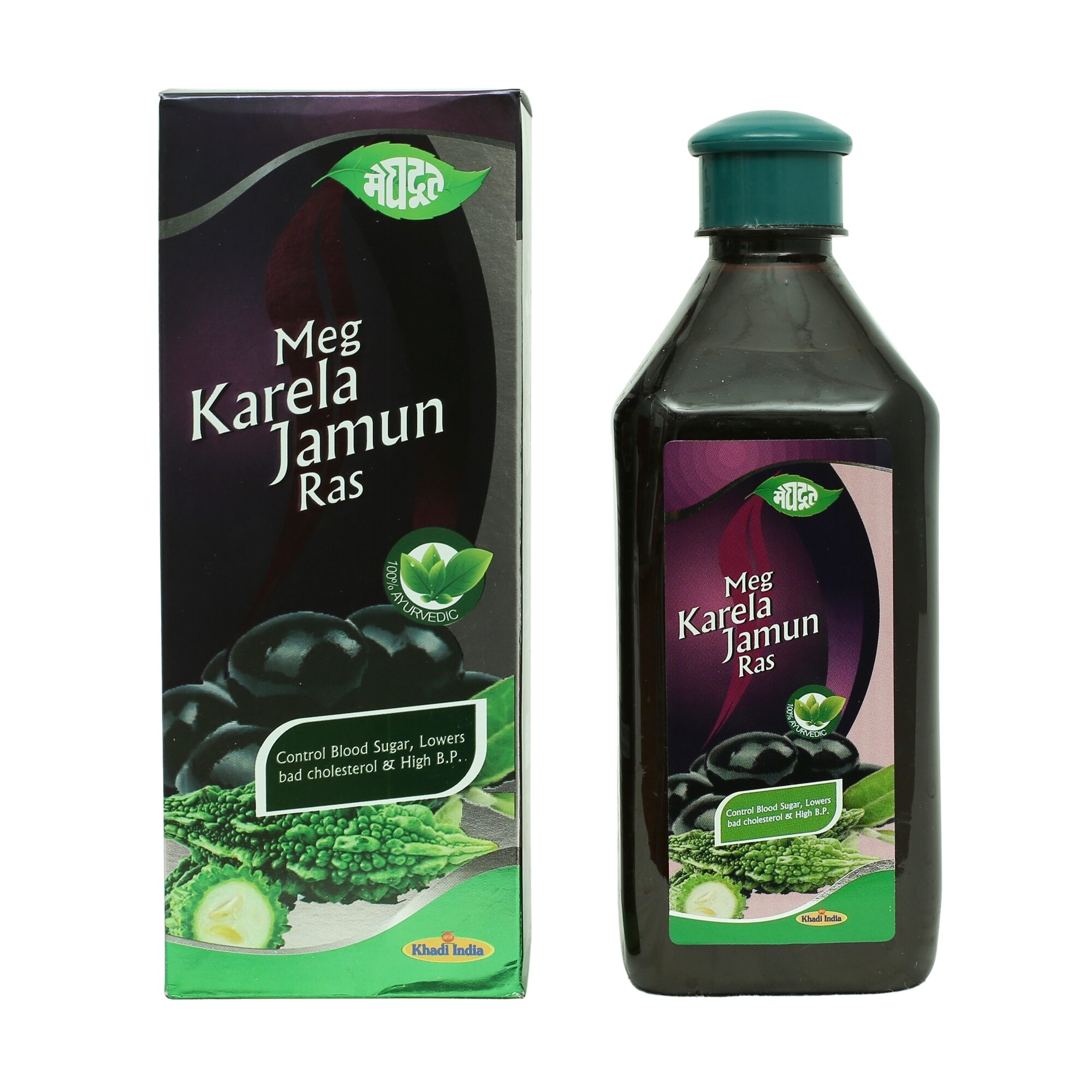 

Meghdoot Ayurvedic Meg Karela Jamun Ras 500ml (Pack of 1)