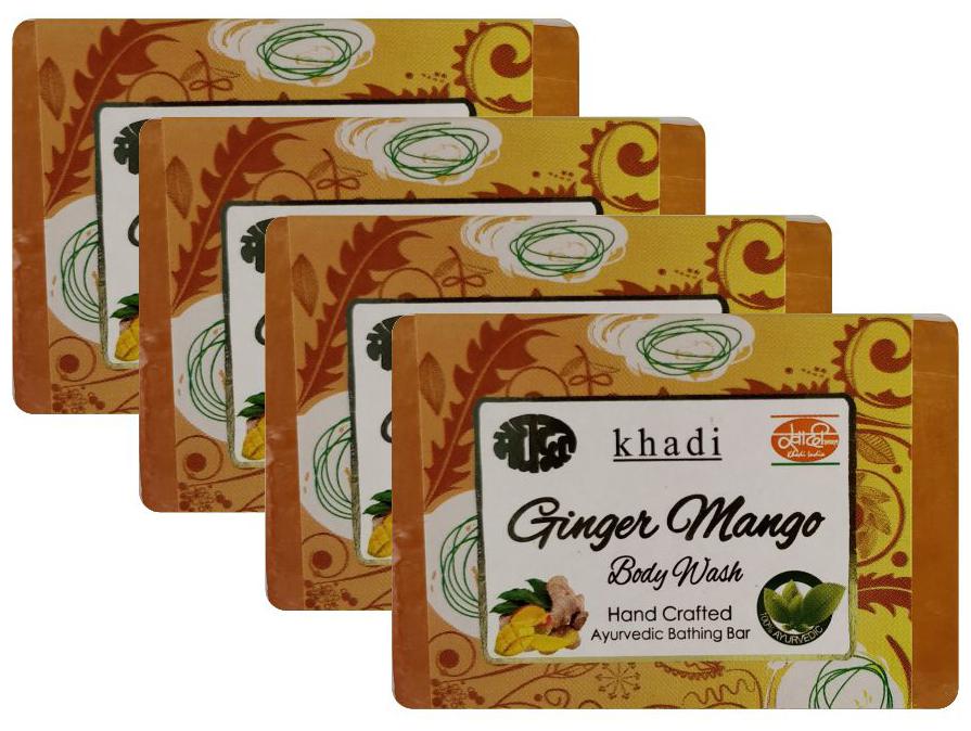 

Meghdoot Ginger Mango Body Wash Soap 125g (Pack of 4)