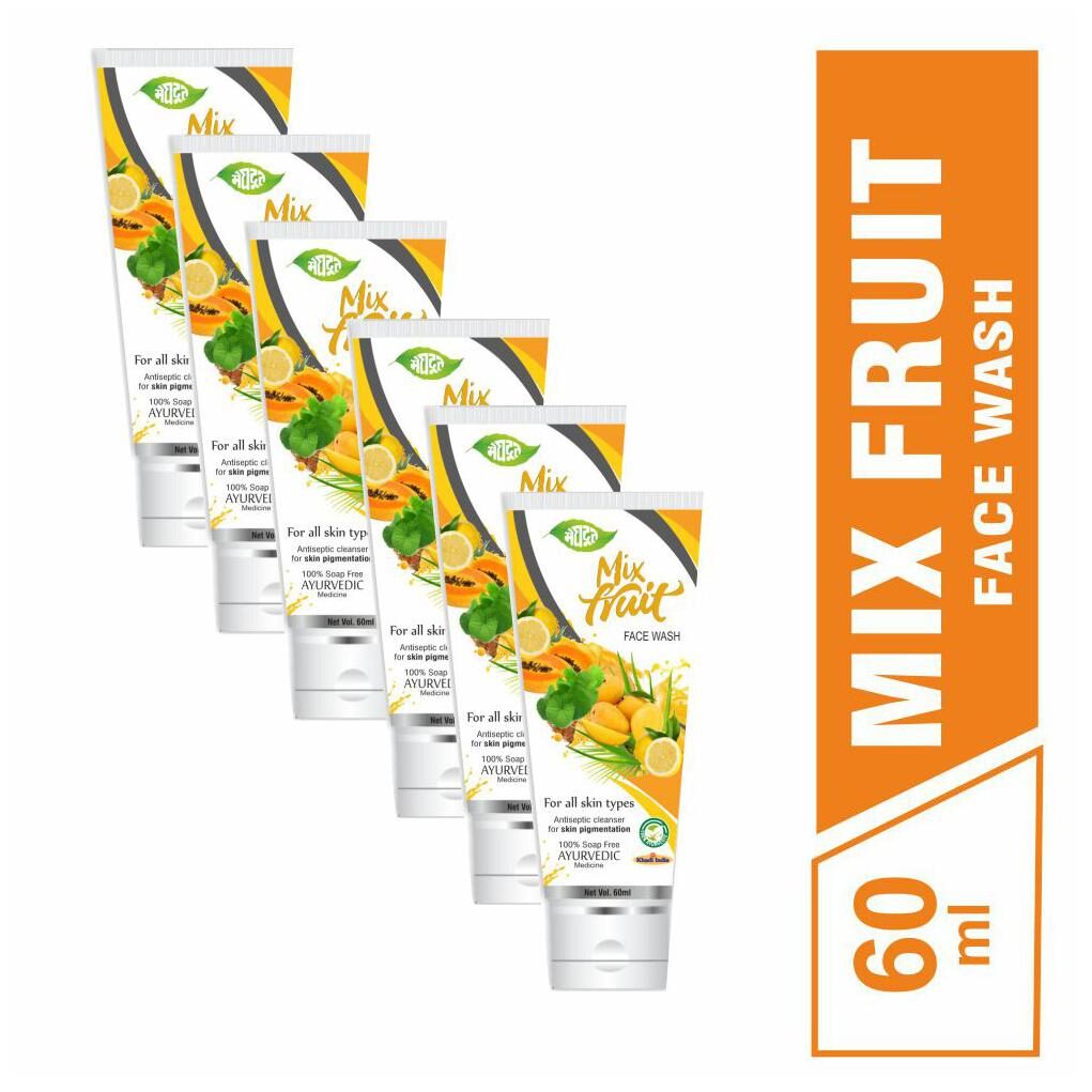 

Meghdoot Mix Fruit Face Wash 60 ml (Pack of 6)
