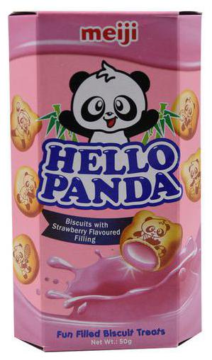 

Meiji Hello Panda Biscuits - Strawberry Flavor Filling 50 g