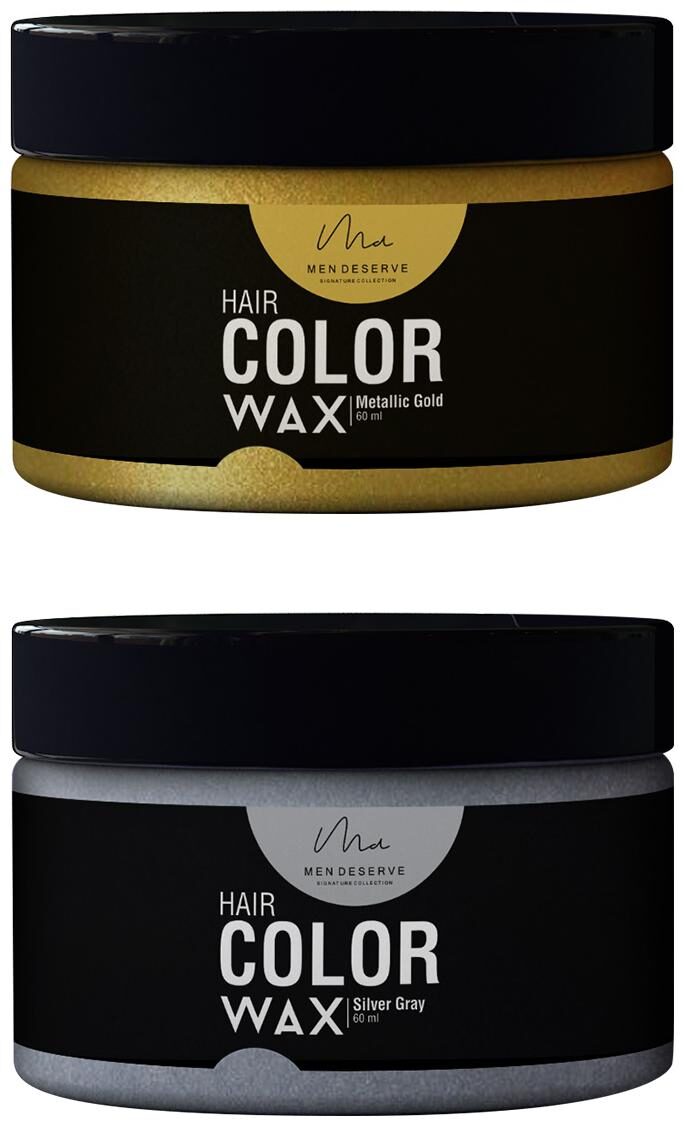 Buy Men Deserve Combo Of Hair Color Wax Silver Gray 60ml And