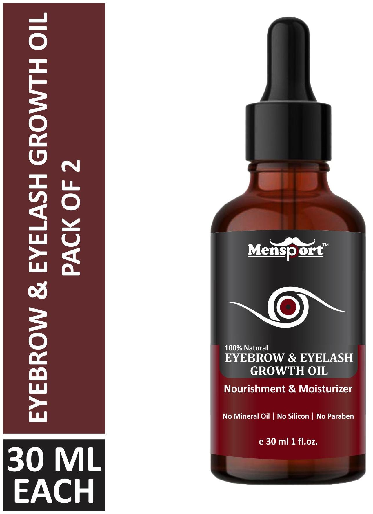 

Mensport Eyebrow Eyelashes oil Combo Pack 2 Bottle of 30 ml(60 ml)