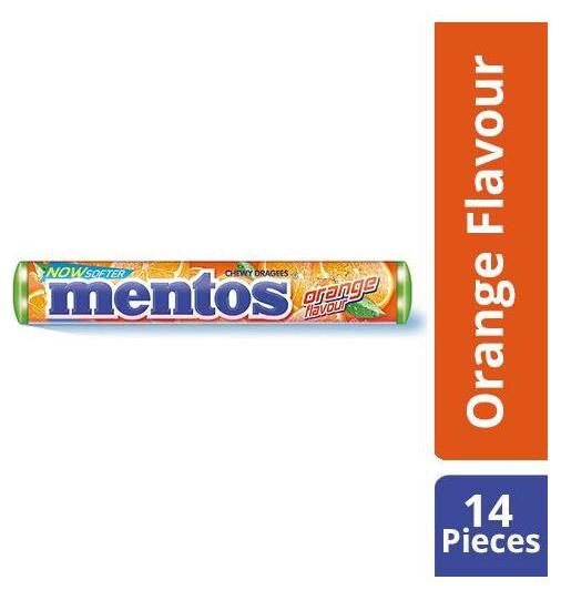 

Mentos Orange Chewy Dragees 36 4 g