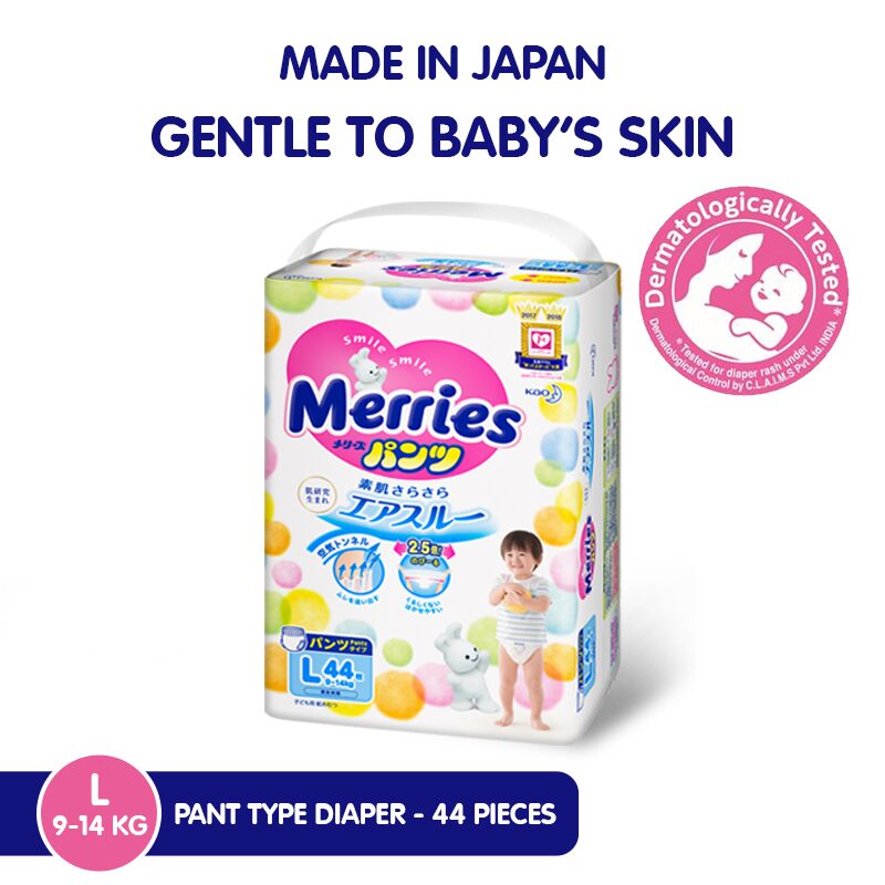 

Merries Large Size Diaper Pants 44 pcs (Pack Of 1)
