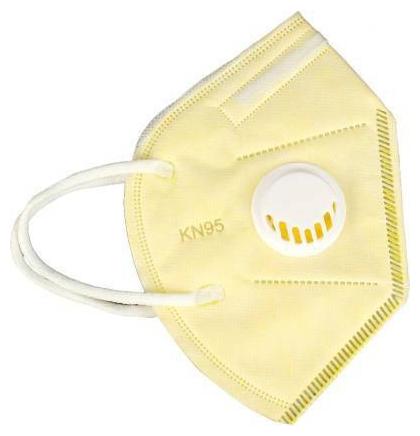 

Mexania KN95 Mask With Respirator (Yellow) Pack Of 10