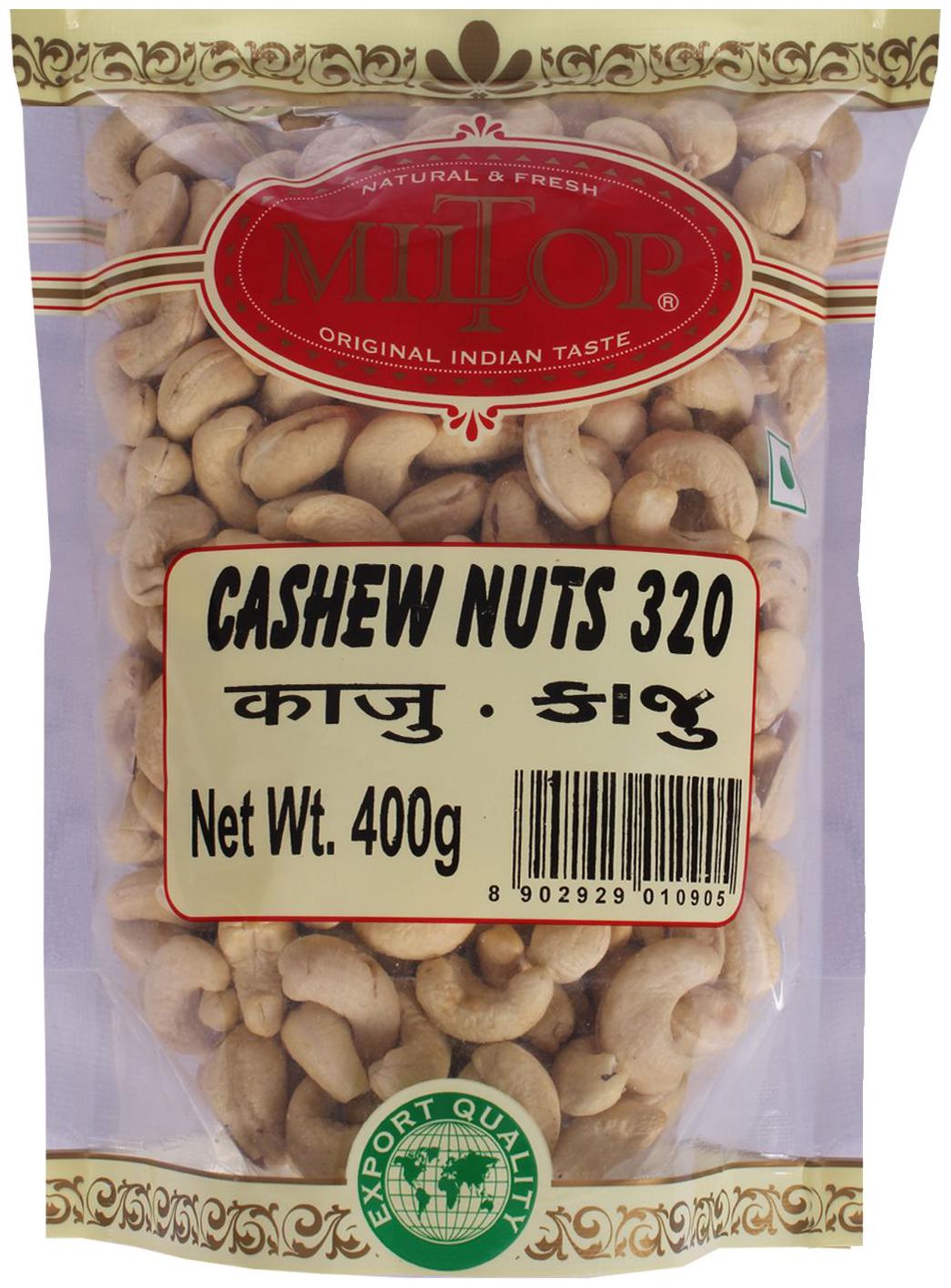

Miltop Cashew w320 nuts 400g