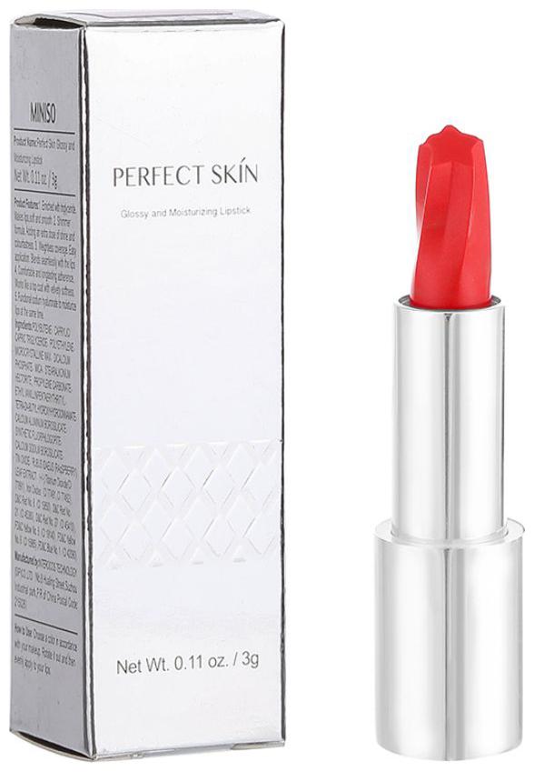 

Miniso Perfect Skin Glossy Moisturizing Lipstick (02 Red Grapefruit) - 3g