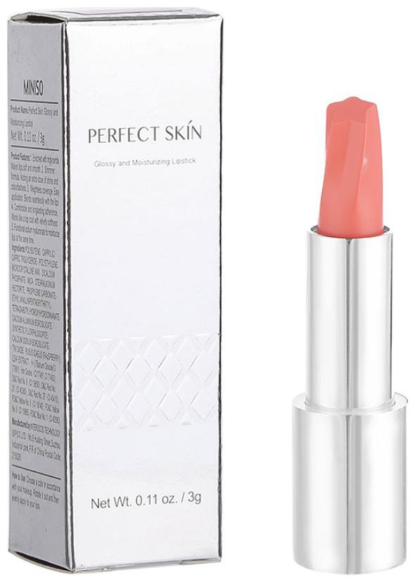 

Miniso Perfect Skin Glossy And Moisturizing Lipstick (06 Pale Mauve) - 3g