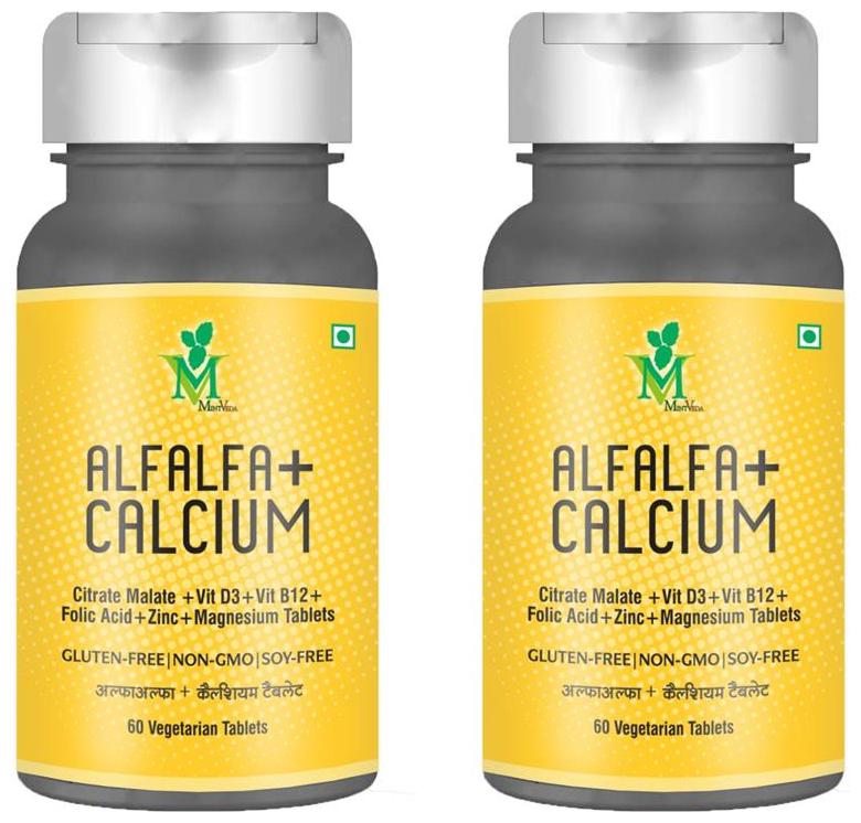 

MintVeda Alfalfa Calcium 60 Tabelts (Pack of 2)