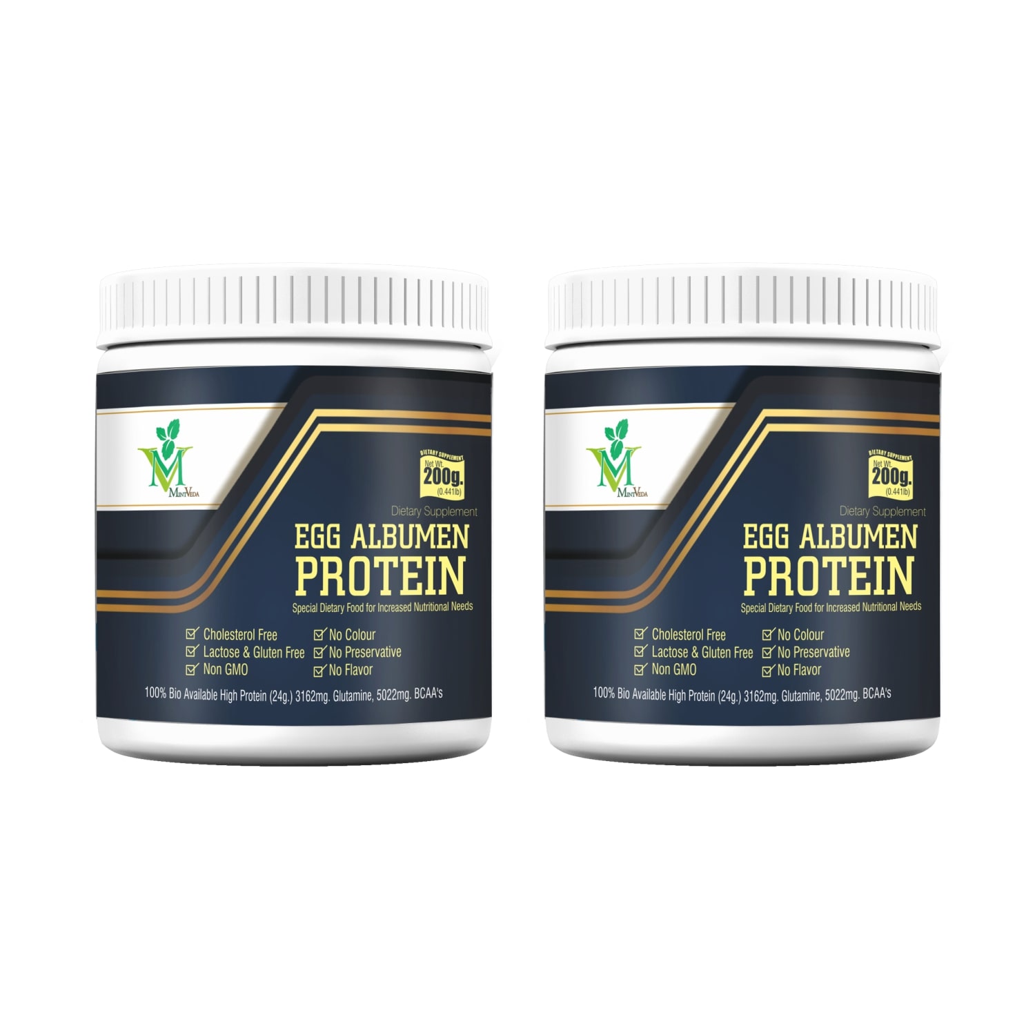 

Mintveda Egg Albumen Protein Powder 200g (Pack of 2)