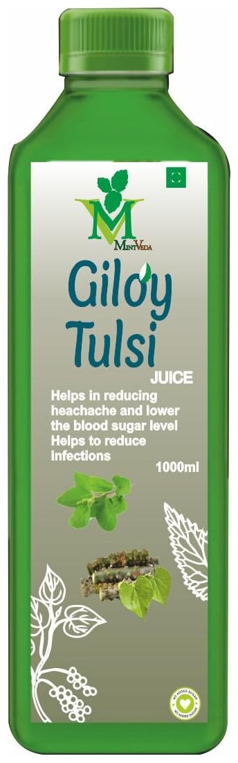 

MintVeda Giloy Tulsi Juice - 1 litre Immunity Immunity Booster