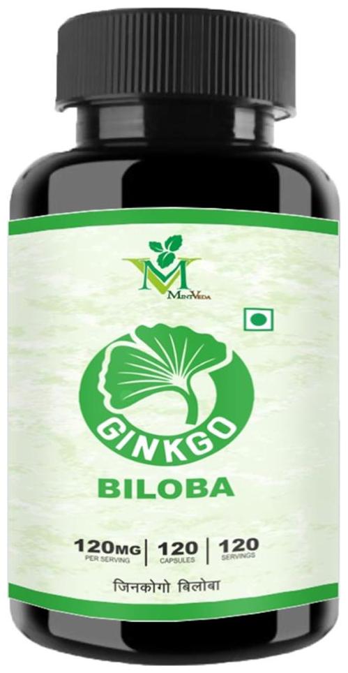 

MintVeda Ginkgo Biloba Veg 120 Caspules