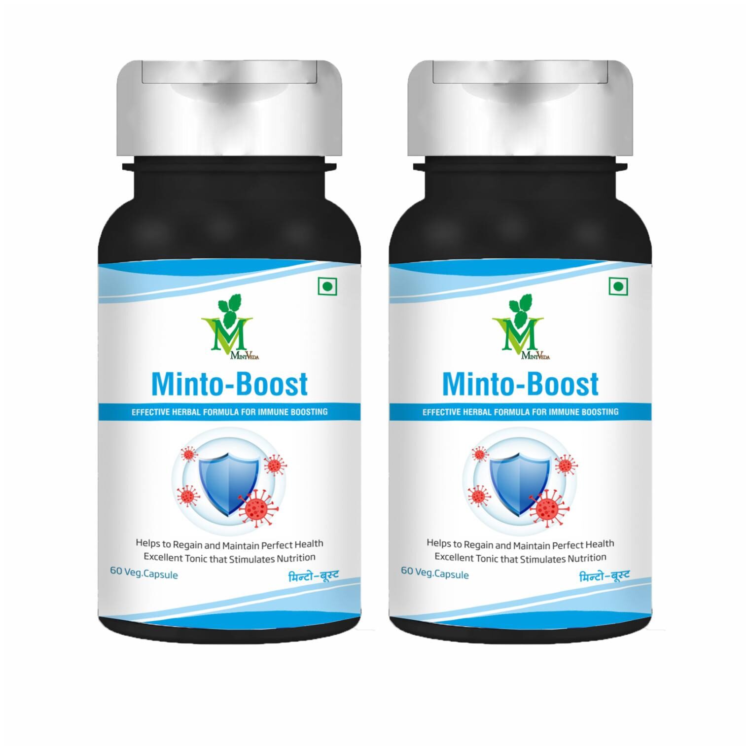 

MINTVEDA Minto-Booster 60 Veg Capsules (Pack of 2)