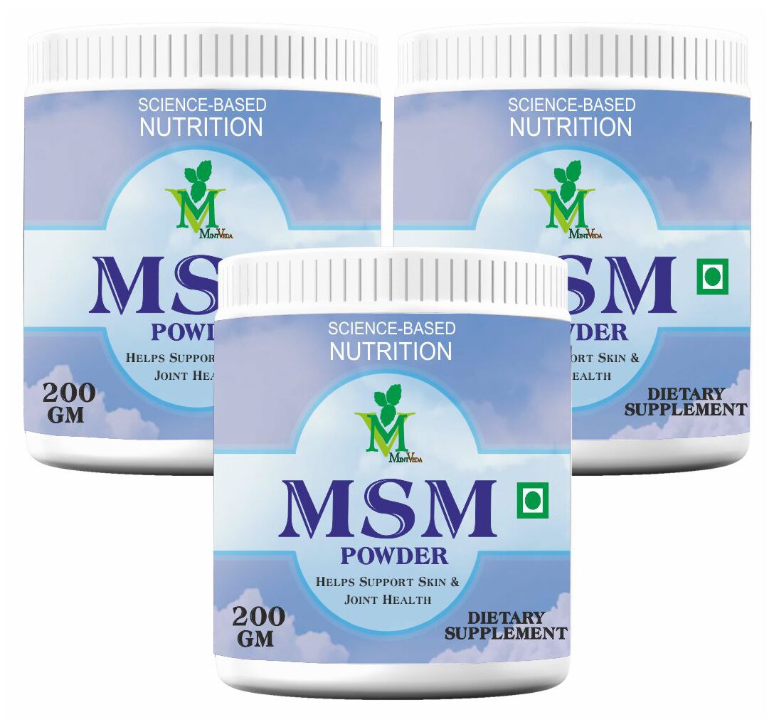 

Mintveda MSM Powder - 200 g (Pack of 3)
