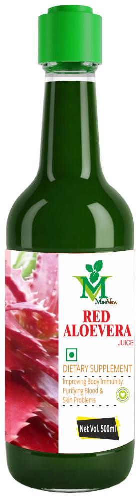 

MintVeda Red Aloevera (Sugar Free) Juice