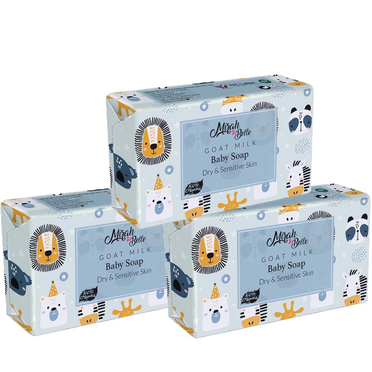 

Mirah Belle Organic Goat Milk Baby Soap Bar 75 g (Pack of 3)