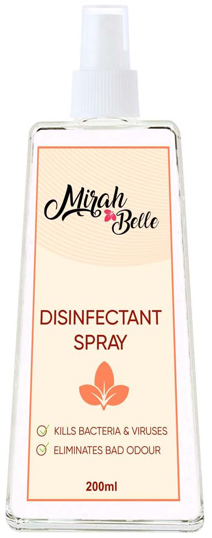 

Mirah Belle - Surface Disinfectant Spray (200 ml) - Best for Home Offices Floor Desk Chairs Door Handles Cars and Bathrooms (Pack of 1)