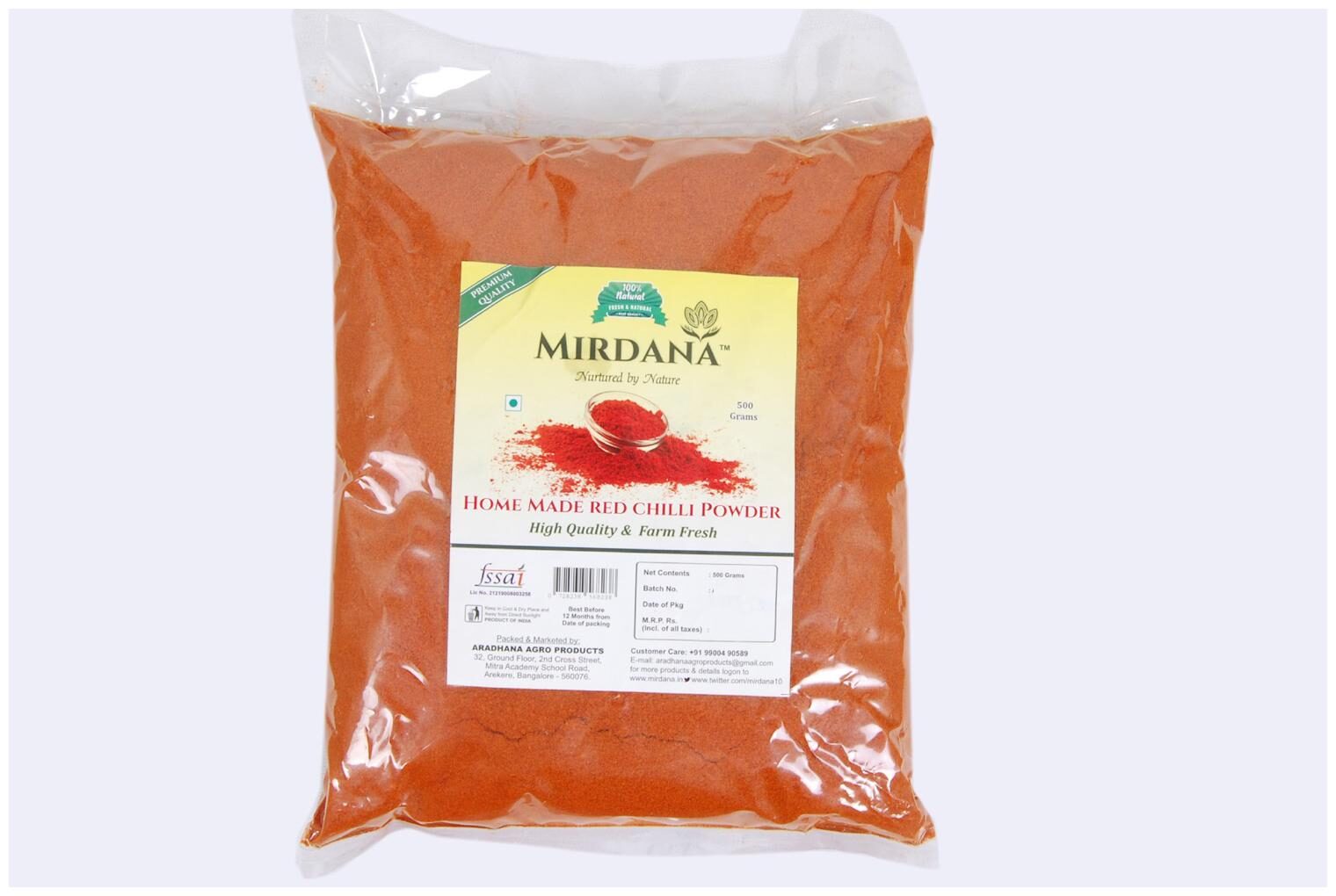 

Mirdana Homemade Red Chilli Powder 500 g (Pack of 1)