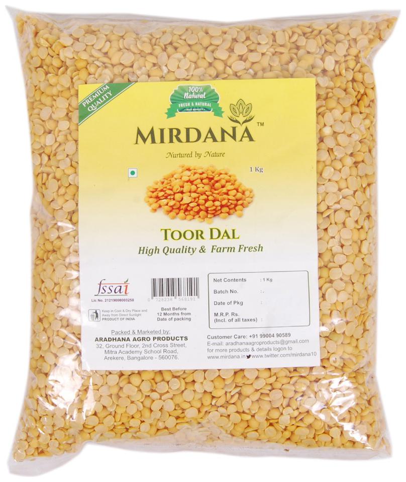 

Mirdana Toor Dal (unpolished) 1 kg (Pack of 1)