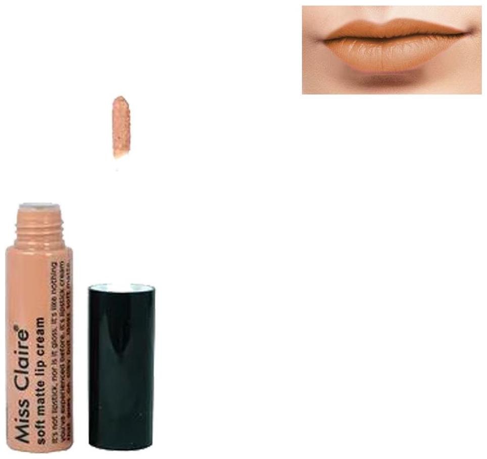 

Miss Claire Soft Matte Lip Cream Cruelty Free Lipstick (Brown) 6 5g