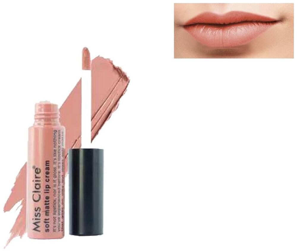 

Miss Claire Soft Matte Lip Cream Cruelty Free Lipstick (Nude) 6 5g