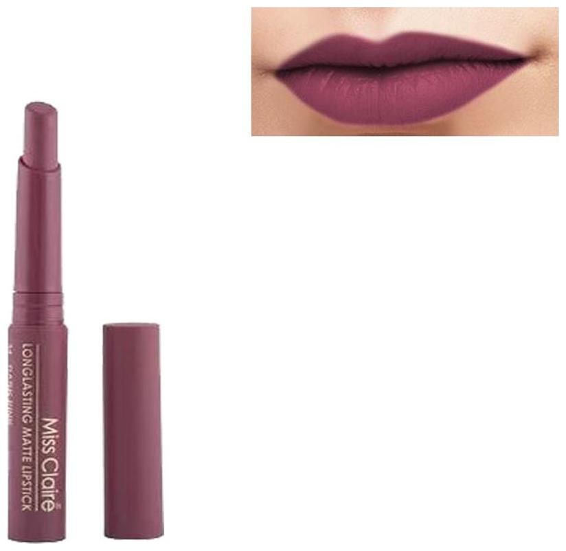 

Miss Claire Long Lasting Soft Cream Matte Lipstick (Plum) 2 5g