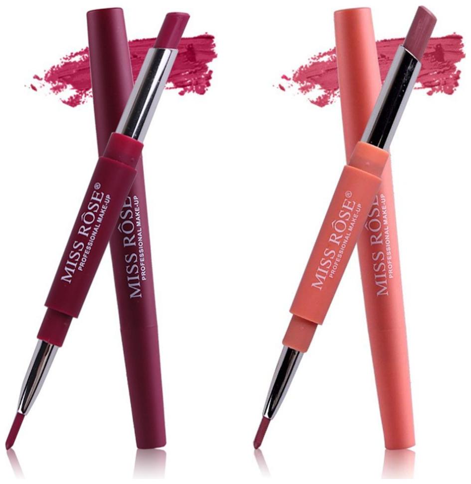 

Miss Rose Combo of 2 Lip Liner Plus Lipsticks( Shade 5 and 7) 2 5 g Pack of 2