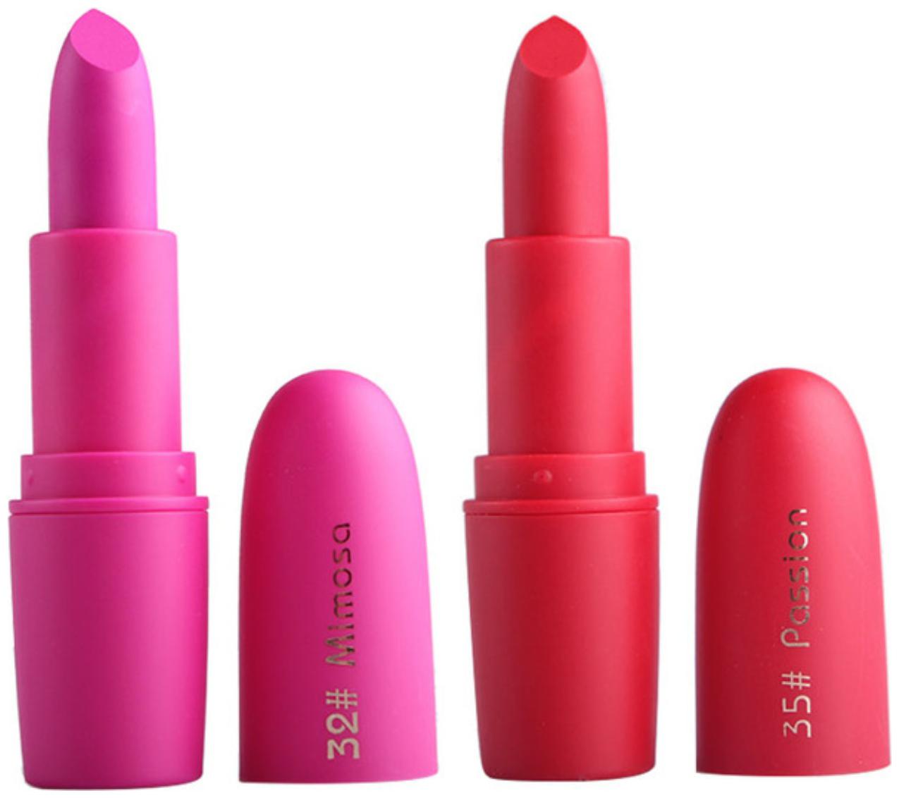 

Miss Rose Creamy Matte Lipstick (Pink Red 4g Each) (Pack of 2)