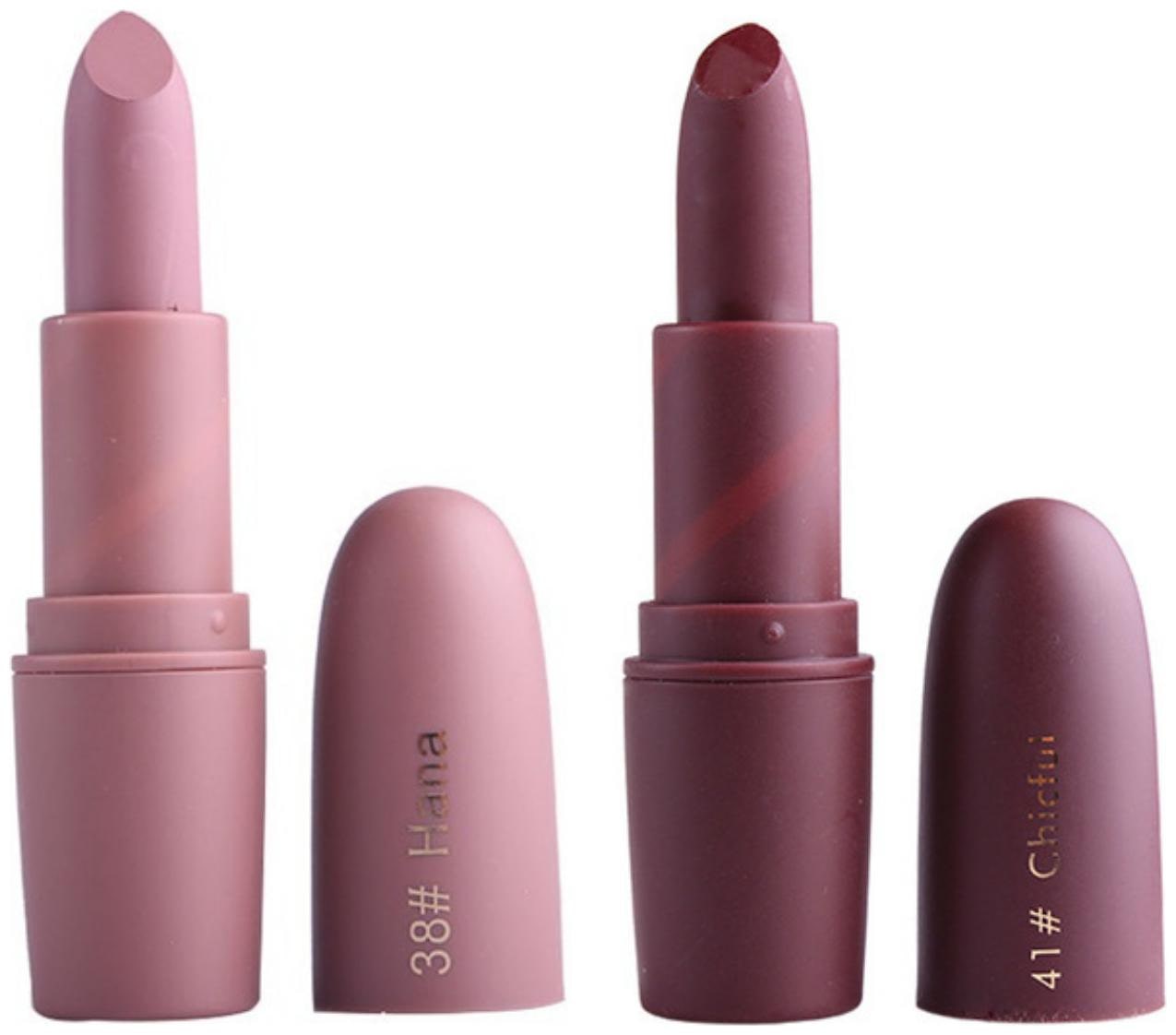 

Miss Rose Creamy Matte Lipstick (Light Pink Brown 4g Each) (Pack of 2)