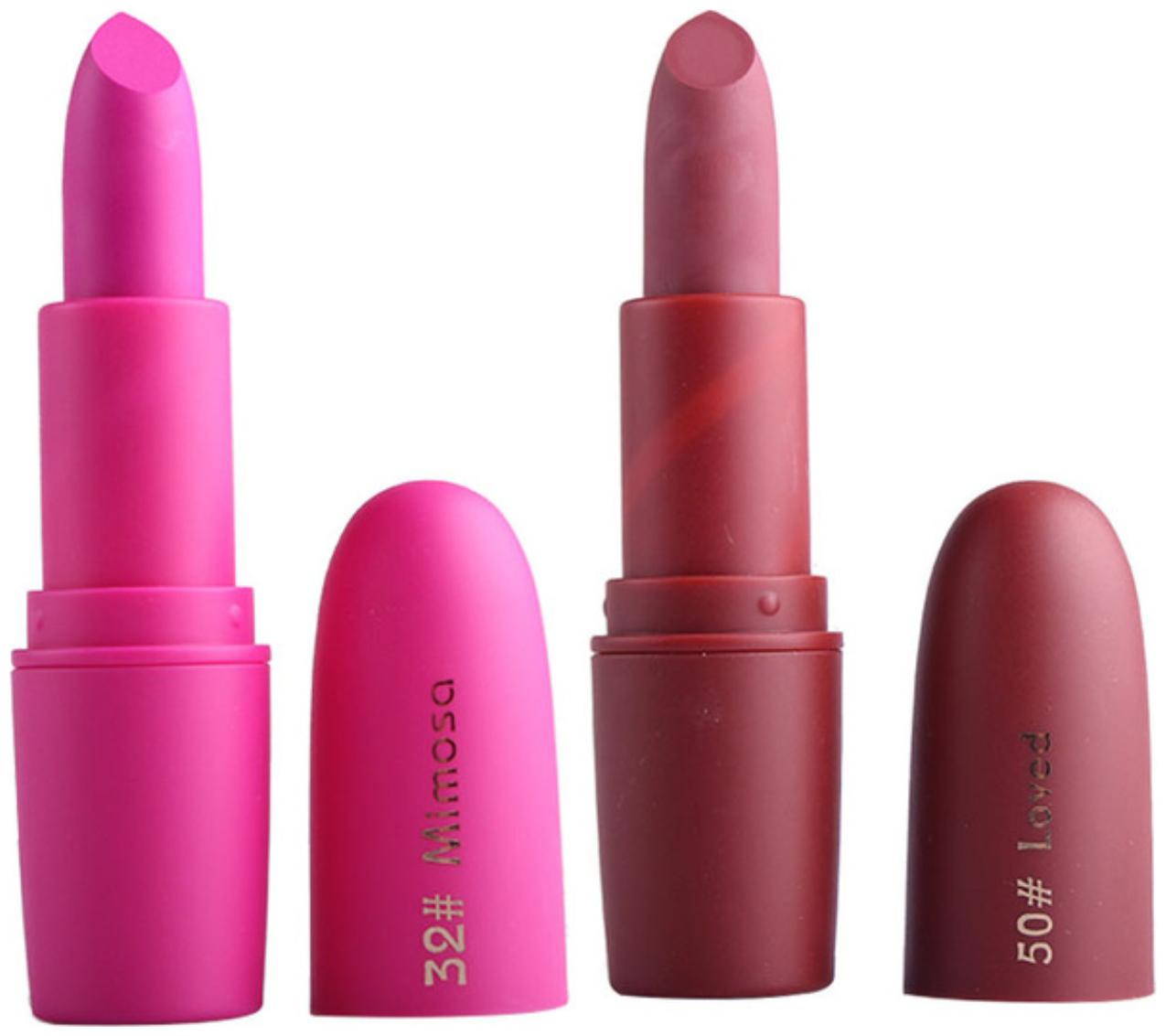 

Miss Rose Creamy Matte Lipstick (Pink Light Brown 4g Each) (Pack of 2)