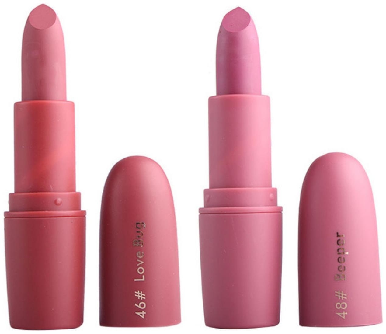 

Miss Rose Creamy Matte Lipstick (Peach Dark Pink 4g Each) (Pack of 2)