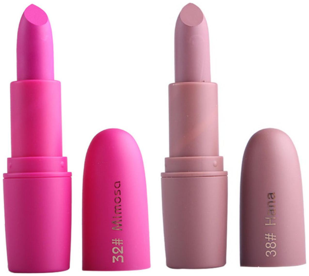 

Miss Rose Creamy Matte Lipstick (Pink Light Pink 4g Each) (Pack of 2)