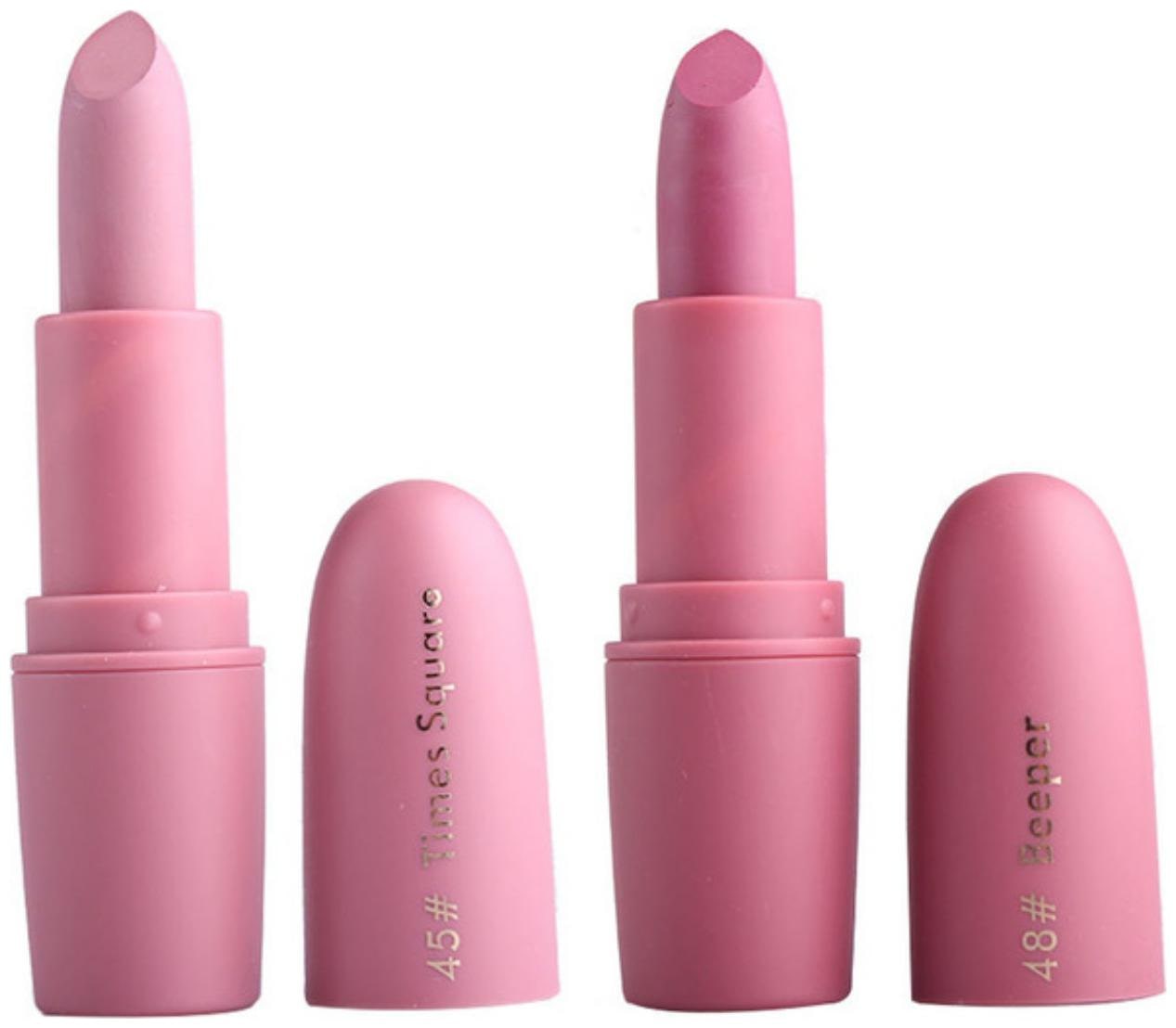 

Miss Rose Creamy Matte Lipstick (Hot Pink Light Pink 4g Each) (Pack of 2)