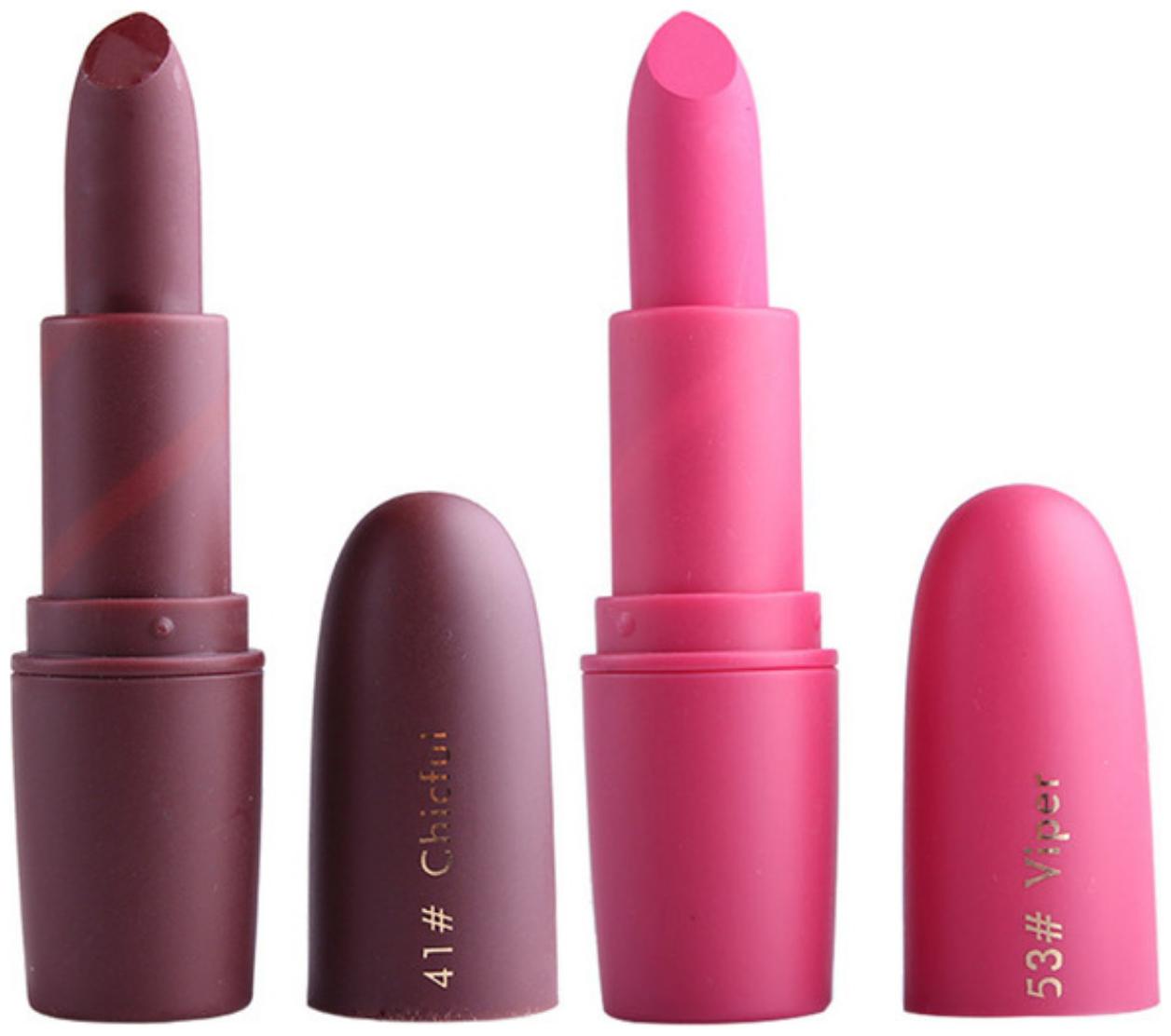 

Miss Rose Creamy Matte Lipstick (Dark Brown Dark Pink 4g Each) (Pack of 2)