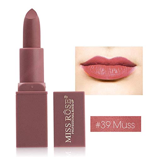 

Miss Rose Matte Nutritious Long Lasting And Waterproof Lipstick Brown 3 4g