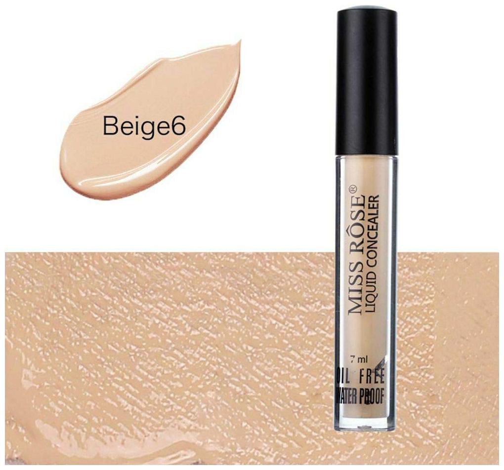 

Miss Rose Full Cover Eye Dark Circle Brighten Liquid Concealer Beige6 -7ml