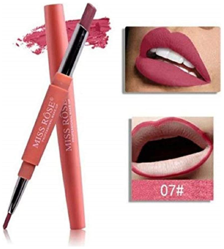 

Miss Rose High Pigment Lipliner 2In1 Lipstick 2 1 g Mr-7 Violet Fatale (Pack Of 1)