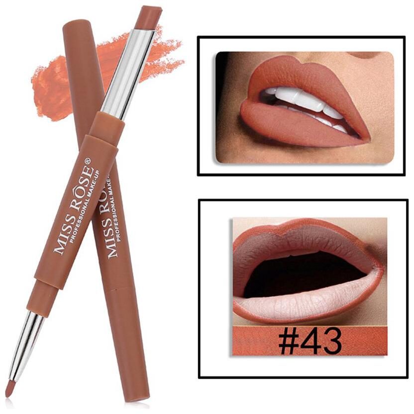 

Miss Rose High Pigment Lipliner 2In1 Lipstick 2 1 g Mr-43 Rows (Pack Of 1)