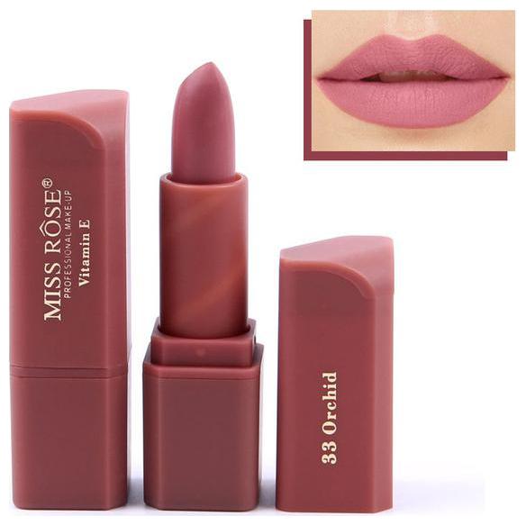 

Miss Rose Professional Make-Up Lipstick Matte Color Cosmetic Women Lipstick 3 4g (7301-042M-33)