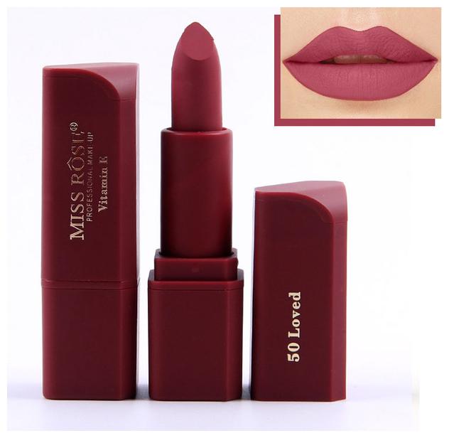 

Miss Rose Professional Make-Up Lipstick Matte Color Cosmetic Women Lipstick 3 4g (7301-042M-50)