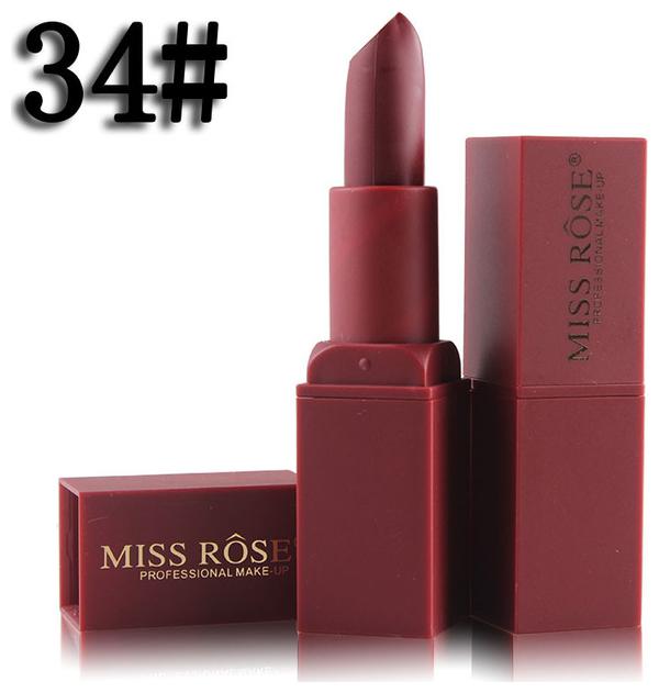 

Miss Rose Professional Make-Up Lipstick Matte Vitamin E Waterproof 3 4g