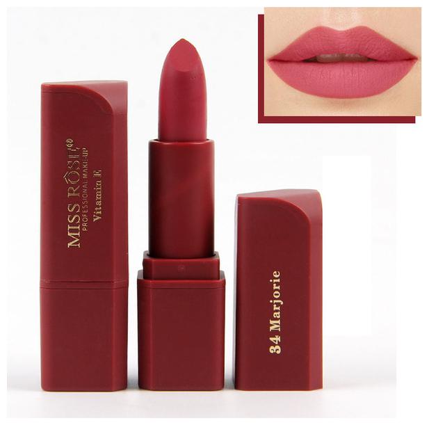 

Miss Rose Professional Make-Up Lipstick Matte Color Cosmetic Women Lipstick 3 4g (7301-042M-34)