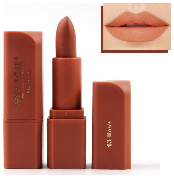 

Miss Rose Professional Make-Up Lipstick Matte Color Cosmetic Women Lipstick 3 4g (7301-042M-43)