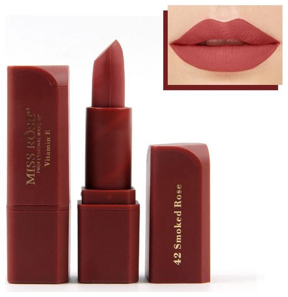 

Miss Rose Professional Make-Up Lipstick Matte Color Cosmetic Women Lipstick 3 4g (7301-042M-42)