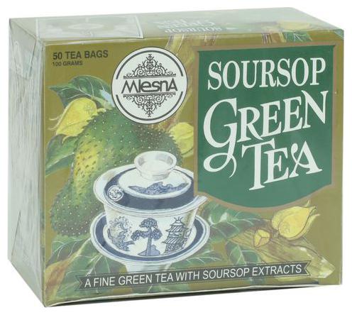 

Mlesna Flavored Green Tea Bags - Sour Sop (50 Teabags 2 g each)